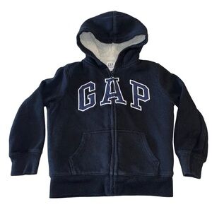 GAP KIDS Black Cozy Zip Up Hoodie | Size XS | EUC